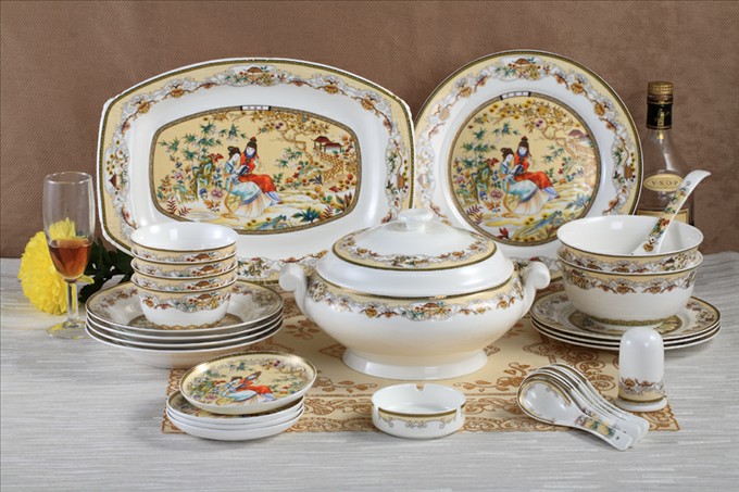 Color-glazed advanced bone china suit manufacturer OEM/ODM PC0029