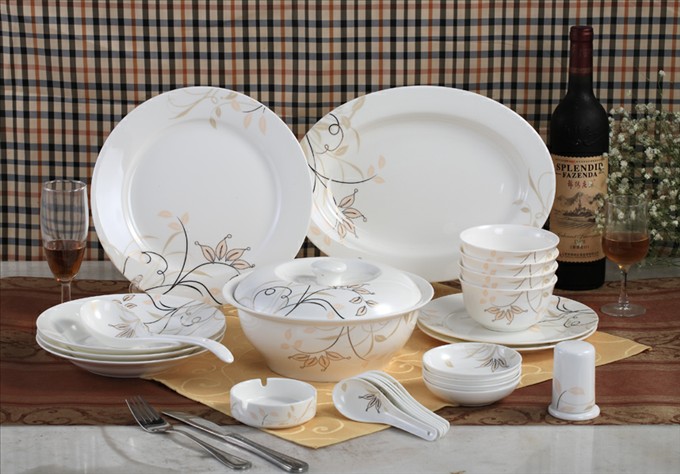 Színes üvegezésű fejlett csont porcelán öltöny PC0033