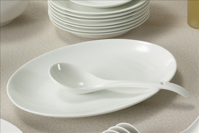 Ensemble de Porcelaine Osseuse Avancée Blanc Pur XX0011