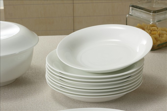 Pure White Advanced Bone China Set fabrikant OEM/ODM XX0012