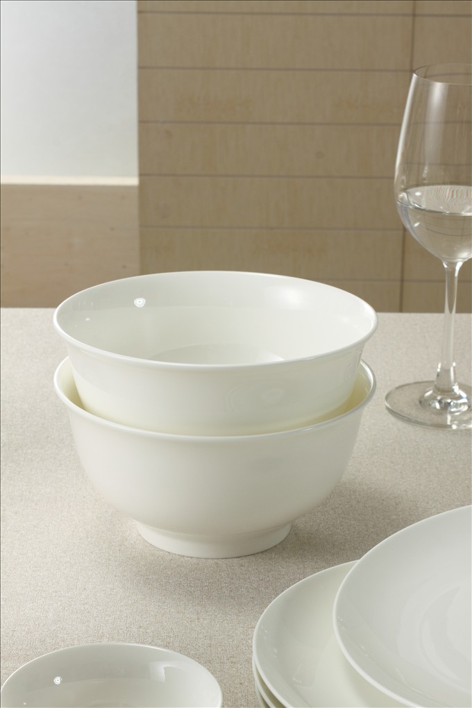 Pure white advanced bone china set factory XX0025